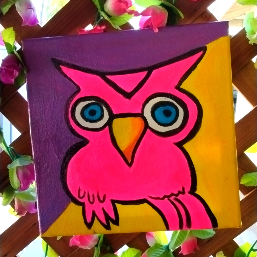 Bird Art Acrylic Paint on canvas